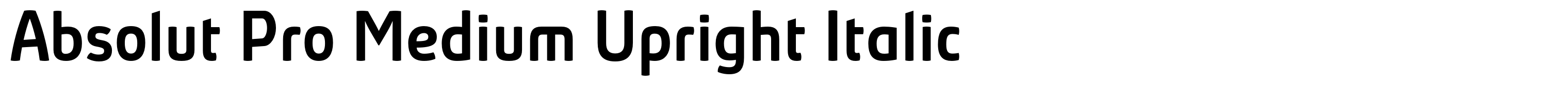 Absolut Pro Medium Upright Italic